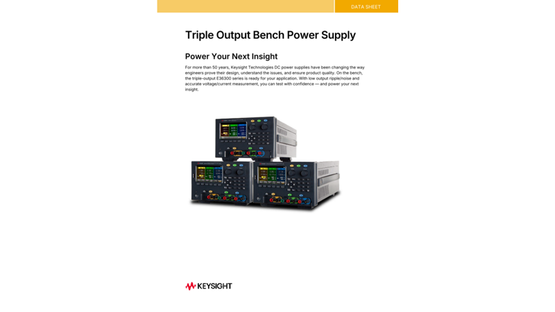 Triple Output Bench Power Supply